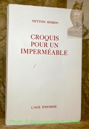 Seller image for Croquis pour un impermable. for sale by Bouquinerie du Varis