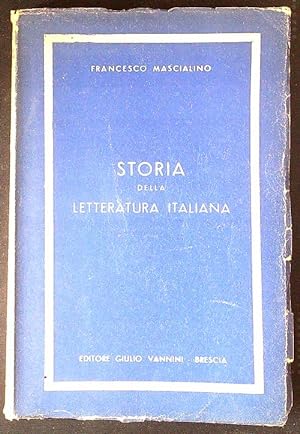Bild des Verkufers fr Storia della letteratura italiana II parte prima zum Verkauf von Librodifaccia