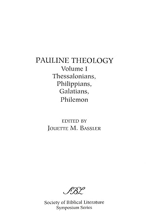 Seller image for Pauline Theology, Volume I (Symposium Series (Society of Biblical Literature)) for sale by M Godding Books Ltd