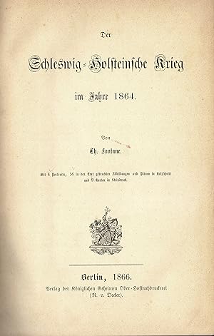 Bild des Verkufers fr Der Schleswig-Holsteinische Krieg im Jahre 1864 (Erstausgabe 1866) zum Verkauf von Libro-Colonia (Preise inkl. MwSt.)