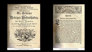 Des Herrn geheimden Raths, Nicolai Hieronymi Gundlings, Collegium Historico-Literarium : Anderer ...