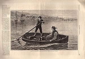 Image du vendeur pour ENGRAVING: "Taking the Skipper on Board ship--Leaving Home on His Last Voyage".engraving from Harper's Weekly, April 24, 1875 mis en vente par Dorley House Books, Inc.