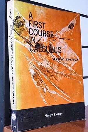 Seller image for A First Course in Calculus for sale by R.W. Forder