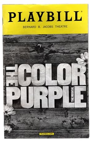 PLAYBILL MAGAZINE: Bernard B. Jacobs Theatre "The Color Purple, The Musical," October 2016