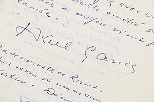 Alarmante lettre autographe signée et adressée à Carlo Rim dans laquelle le cinéaste se soucie de...