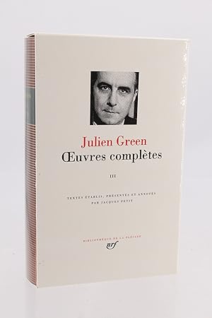 Oeuvres complètes, Tome III