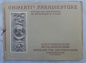 Immagine del venditore per Ghiberti's Paradiestre. Erztre des Hauptportals am Baptistenturm in Florenz. venduto da Antiquariat Schwarz & Grmling GbR