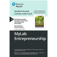 Seller image for MyLab Entrepreneurship with Pearson eText -- Combo Access Card -- for Entrepreneurship Starting and Operating A Small Business for sale by eCampus