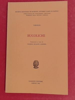 Bild des Verkufers fr Bucoliche. Traduzione a cura di Valeria Gigante Lanzara. zum Verkauf von Wissenschaftliches Antiquariat Zorn