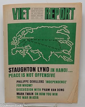 Bild des Verkufers fr Viet-Report: An Emergency News Bulletin on Southeast Asian Affairs; Vol. 2 No. 1, January 1966 zum Verkauf von Bolerium Books Inc.