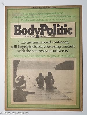 Seller image for The Body Politic: a magazine for gay liberation; #55, August 1979: Notes On Gay History for sale by Bolerium Books Inc.