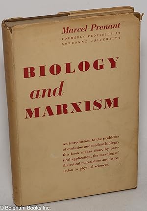 Image du vendeur pour Biology and Marxism mis en vente par Bolerium Books Inc.
