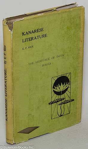Bild des Verkufers fr A History of Kanarese Literature zum Verkauf von Bolerium Books Inc.
