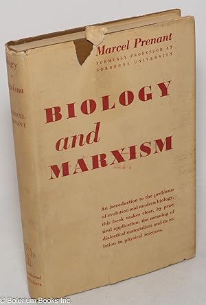 Seller image for Biology and Marxism for sale by Bolerium Books Inc.