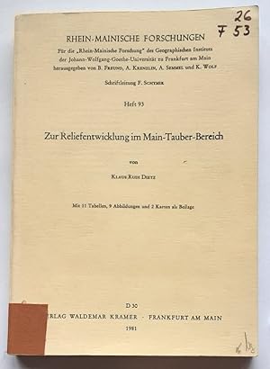 Bild des Verkufers fr Zur Reliefentwicklung im Main-Tauber-Bereich. zum Verkauf von BuchKunst-Usedom / Kunsthalle