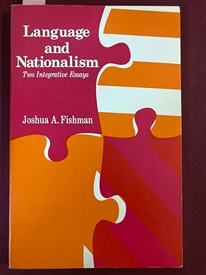 Bild des Verkufers fr Language and Nationalism. Two Integrative Essays. zum Verkauf von Plurabelle Books Ltd