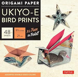 Image du vendeur pour Origami Paper 8 1/4" (21 cm) Ukiyo-e Bird Print 48 Sheets (Loose Leaf) mis en vente par Grand Eagle Retail