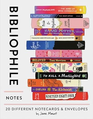 Seller image for Bibliophile Notes : 20 Different Notecards & Envelopes for sale by GreatBookPrices