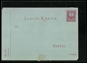 Ansichtskarte Berlin, Lloyd-Karte, Lloyd Deutsche Privat-Post, Ganzsache