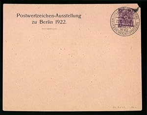 Briefumschlag Berlin, Postwertzeichen-Ausstellung 1922, Ganzsache 2 Pfg.
