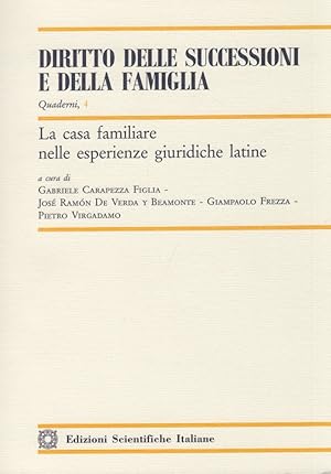 Immagine del venditore per La casa familiare nelle esperienze giuridiche latine venduto da Arca dei libri di Lorenzo Casi