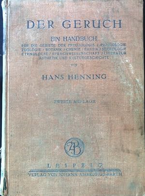 Der Geruch : Ein Handbuch für die Gebiete der Psychologie.