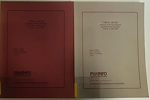 Bild des Verkufers fr Child Abuse: Abstracts of the Psychological and Behavioral Literature, 1967-1990 (2 vols.cpl./ 2 Teile KOMPLETT) zum Verkauf von books4less (Versandantiquariat Petra Gros GmbH & Co. KG)