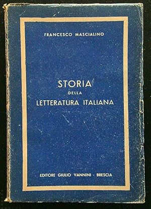 Bild des Verkufers fr Storia della letteratura italiana II parte seconda zum Verkauf von Librodifaccia