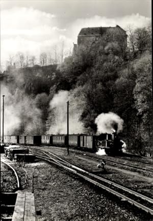 Bild des Verkufers fr Ansichtskarte / Postkarte Wolkenstein im Erzgebirge, Schmalspurbahn Wolkenstein-Jhstadt, Tenderlokomotive 99 51 60, 1981 zum Verkauf von akpool GmbH