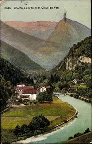 Ansichtskarte / Postkarte Champ du Moulin Kanton Jura, Creux du Van, Teilansicht