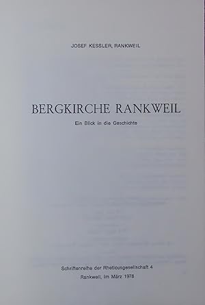 Bild des Verkufers fr BERGKIRCHE RANKWEIL. Ein Blick in die Geschichte zum Verkauf von Antiquariat Bookfarm