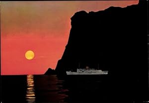 Seller image for Ansichtskarte / Postkarte Nordkap Norwegen, The midnight sun at North Cape for sale by akpool GmbH