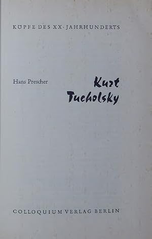 Bild des Verkufers fr Kurt Tucholsky. KPFE DES XX-JAHRHUNDERTS zum Verkauf von Antiquariat Bookfarm