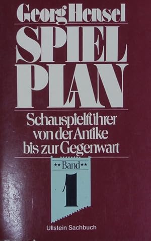 Image du vendeur pour Spielplan. Schauspielfhrer von der Antike bis zur Gegenwart. mis en vente par Antiquariat Bookfarm