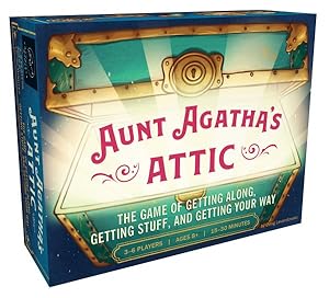 Immagine del venditore per Aunt Agatha's Attic : The Game of Getting Along, Getting Stuff, and Getting Your Way Fun and Fast Family Card Game, Quick and Easy Negotiation and Set Collection Game venduto da GreatBookPrices