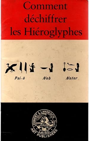 Bild des Verkufers fr Comment dechiffer les Hieroglyphes zum Verkauf von JP Livres