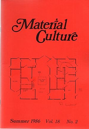 Bild des Verkufers fr Pioneer America The Journal of Historic Material Culture Summer 1986 Vol. 18 No. 2 zum Verkauf von Book Booth