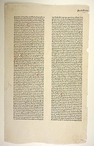 Bild des Verkufers fr Super libros Decretalium,Pars I: De electione (GWM 47806, HC 12309). Blatt (115). zum Verkauf von Versandantiquariat Christine Laist