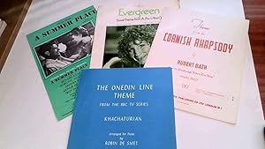 Image du vendeur pour Four Themes from Film and Television for Piano/Voice and Piano ;A Summer Place (Max Steiner),"Evergreen" (Love Theme from A Star Is Born)Barbara Streisand,Cornish Rhapsody (Hubert Bath),The Onedin Line (Khachaturian/Robin De Smet) mis en vente par Goldstone Rare Books