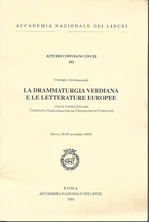 La drammaturgia verdiana e le letterature europee