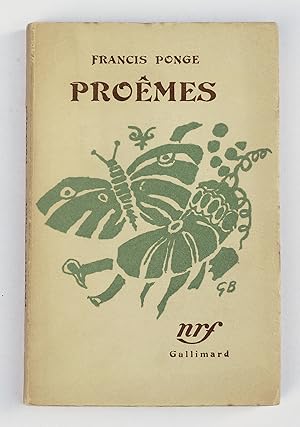 Image du vendeur pour Proemes mis en vente par Librairie-Galerie Emmanuel Hutin