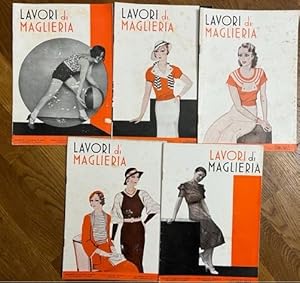 Lavori di maglieria. Societa' italiana Dubied. Nn. 4, 5, 7, 8, 9 - 1932