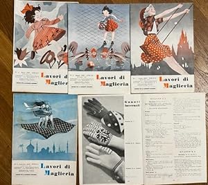 Lavori di maglieria. Edizione per la lavorante casalinga. Nn. 3, 5, 7. 9, 11 - 1939