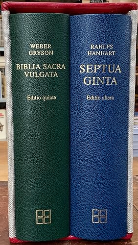 Biblia Sacra Iuxta Vulgatam Versionem. Editio quinta - Septuaginta: Id est Vetus Testamentum grae...