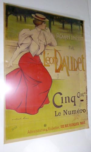 [Le Journal publie Suzanne] Roman Inédit par Léon Daudet. First edition of the poster.