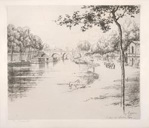 Image du vendeur pour Le Quai des Celestins, Paris. mis en vente par Wittenborn Art Books