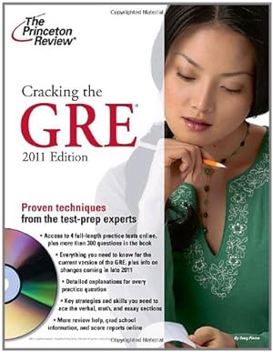 Bild des Verkufers fr Cracking the GRE with DVD, 2011 Edition (Graduate School Test Preparation) zum Verkauf von Reliant Bookstore