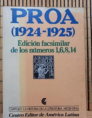 Seller image for Revista PROA (1924-1925) Edicin facsimilar de los nmeros 1,6,8,14 for sale by Libros de Ultramar Alicante