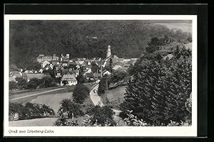 Ansichtskarte Löhnberg /Lahn, Ortsansicht von einem Berg aus