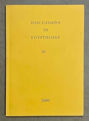 Seller image for Discussions in Egyptology, volume 46 for sale by Meretseger Books